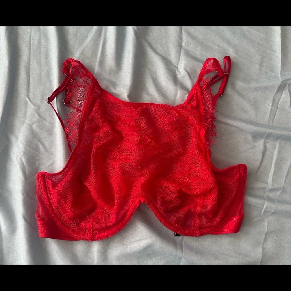 Victoria's Secret Scarlet Lace Bra